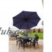 BLISS Hammocks UMB-201BR 9' Aluminum Umbrella With Tilt - Cocoa Brown   001685837